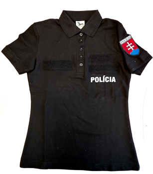 POLOKOŠELA POLÍCIA ČIERNA  ŽENSKÁ VYŠITÁ